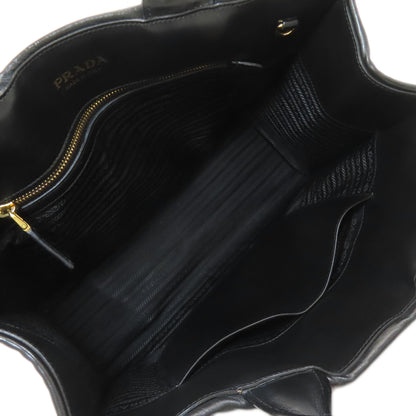 PRADA Symbol Topstitch Handbag Calf Ladies [Used]