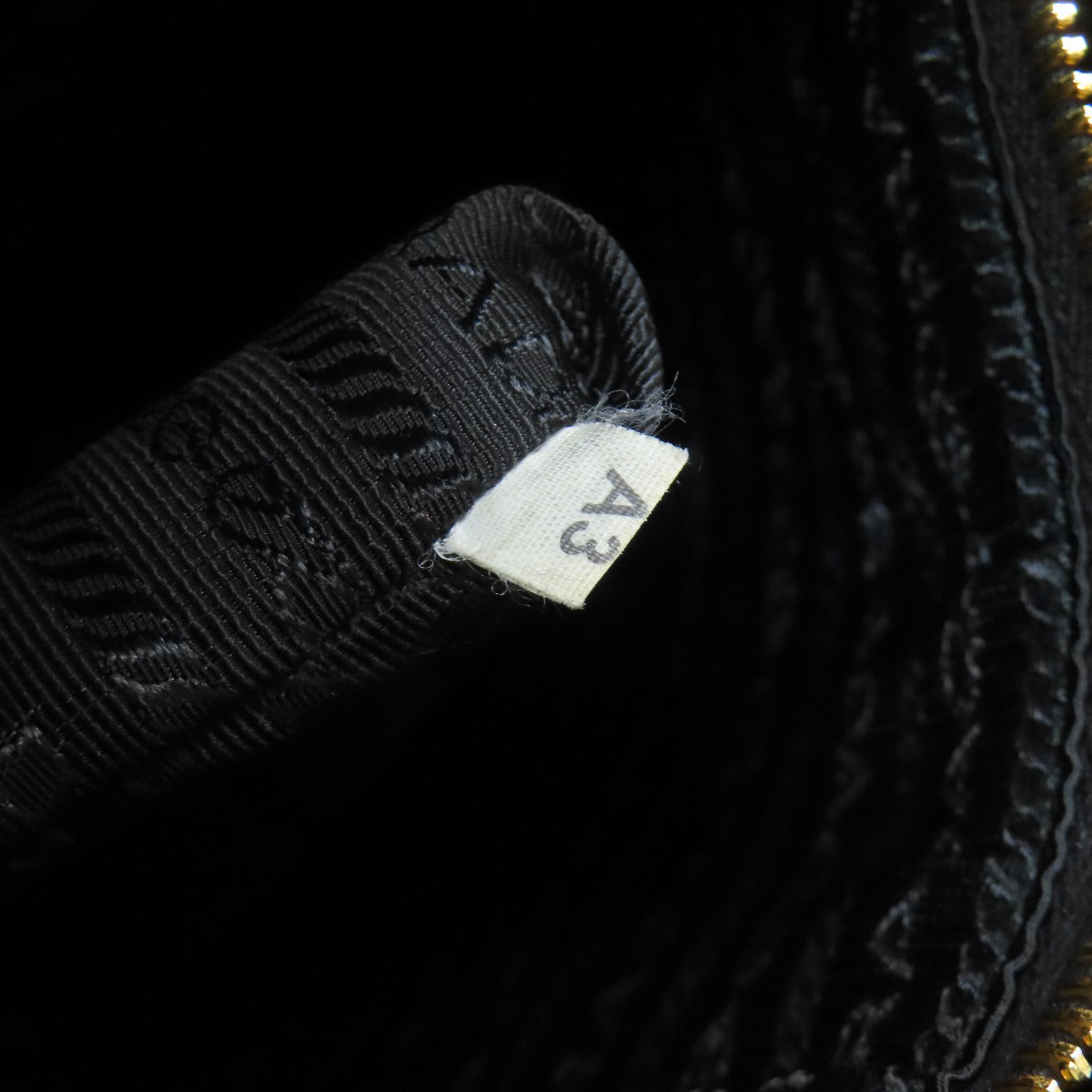 PRADA Symbol Topstitch Handbag Calf Ladies [Used]