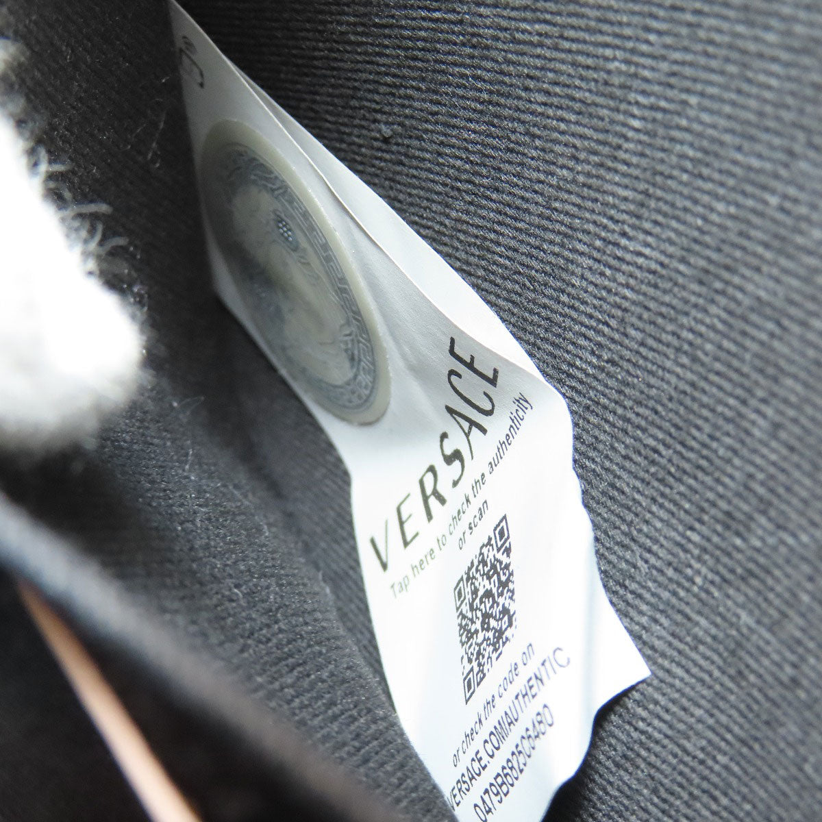 VERSACE logo Shoulder Bag Leather Ladies [Used]