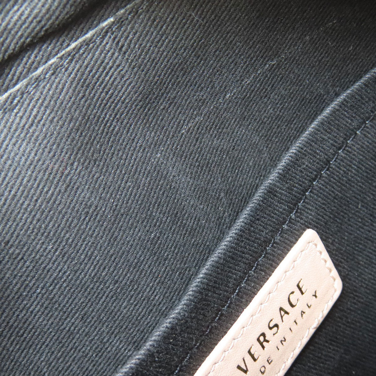 VERSACE logo Shoulder Bag Leather Ladies [Used]