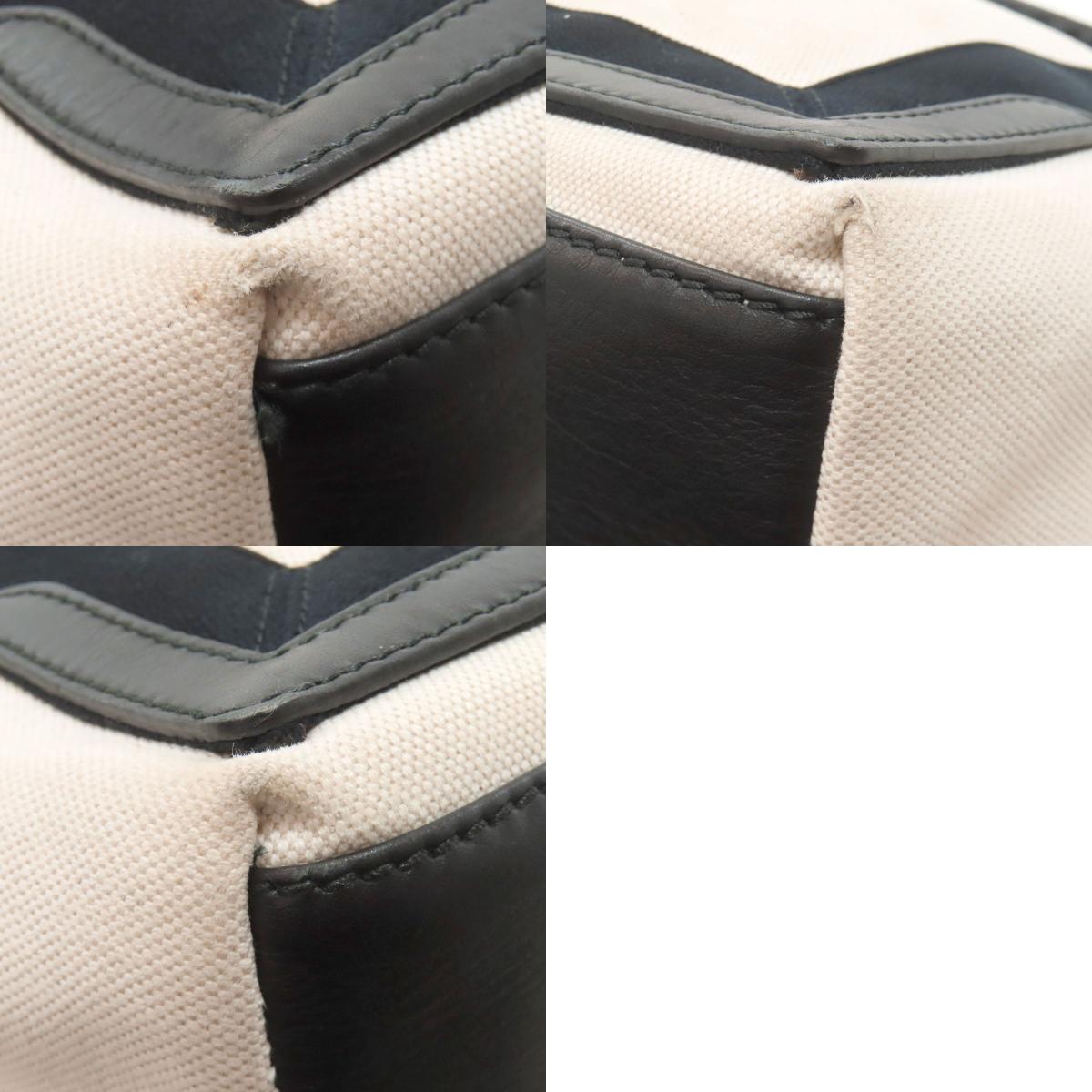BALENCIAGA 339933 NAVY CABAS Handbag Canvas Ladies [Used]