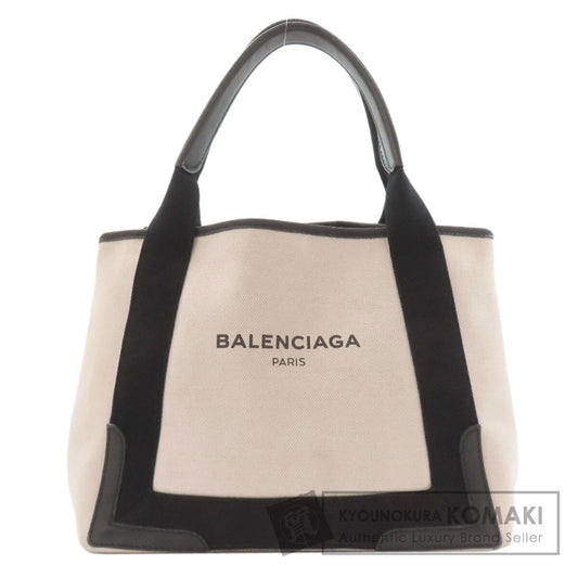 BALENCIAGA 339933 NAVY CABAS Handbag Canvas Ladies [Used]