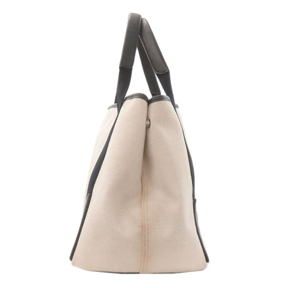 BALENCIAGA 339933 NAVY CABAS Handbag Canvas Ladies [Used]