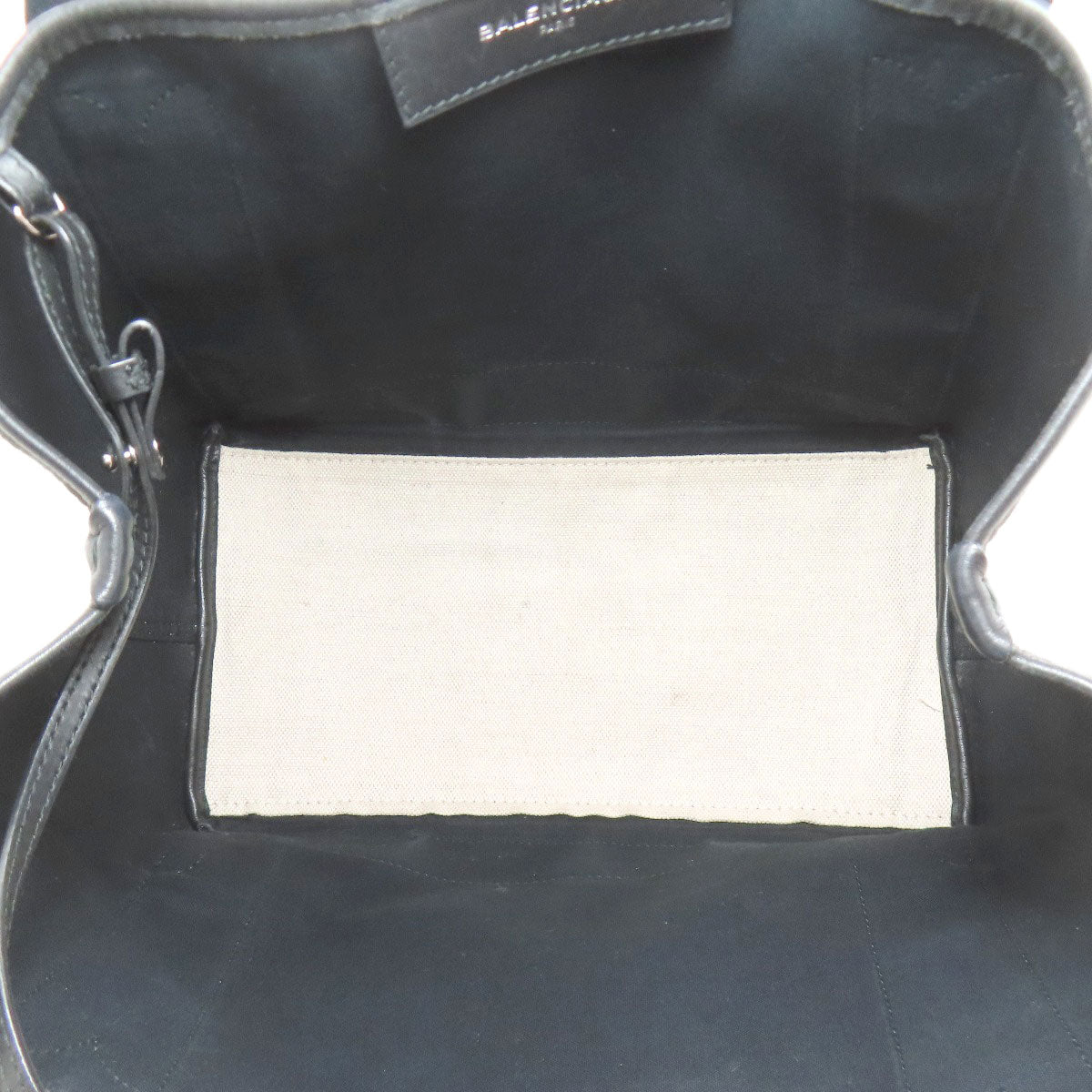 BALENCIAGA 339933 NAVY CABAS Handbag Canvas Ladies [Used]