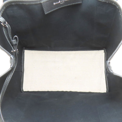 BALENCIAGA 339933 NAVY CABAS Handbag Canvas Ladies [Used]