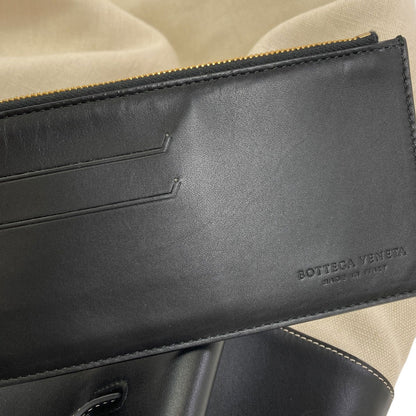 BOTTEGA VENETA logo Tote Bag Canvas LeatherLadies [Used]