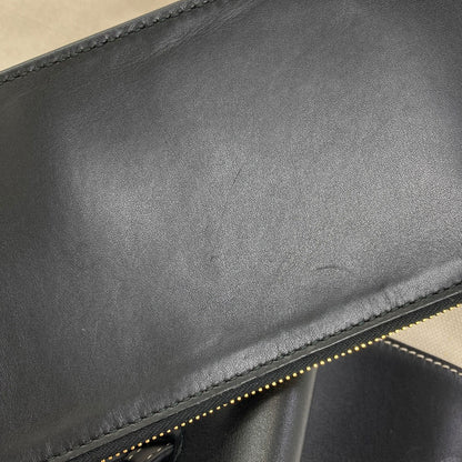 BOTTEGA VENETA logo Tote Bag Canvas LeatherLadies [Used]