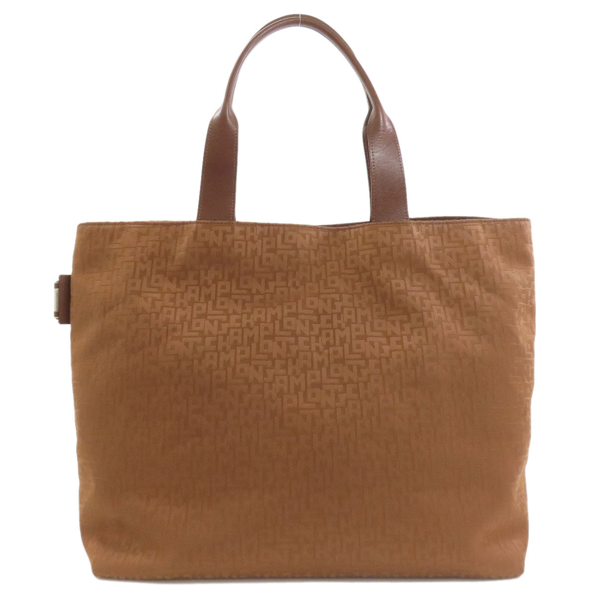 Longchamp logo Tote Bag Canvas Ladies [Used]