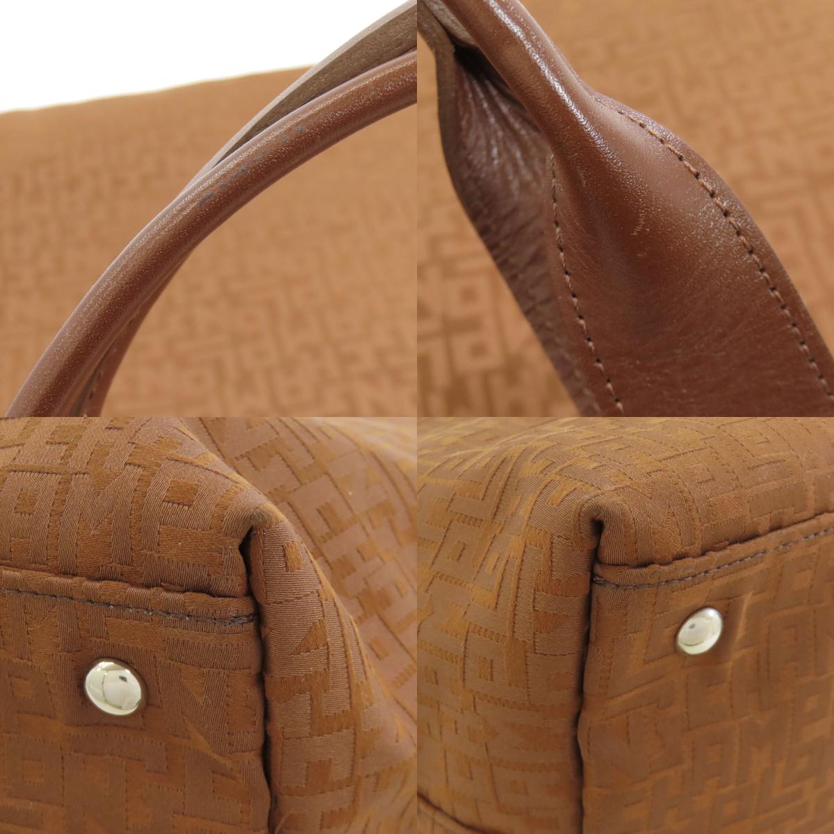 Longchamp logo Tote Bag Canvas Ladies [Used]