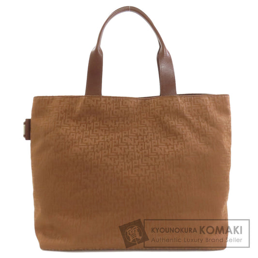 Longchamp logo Tote Bag Canvas Ladies [Used]