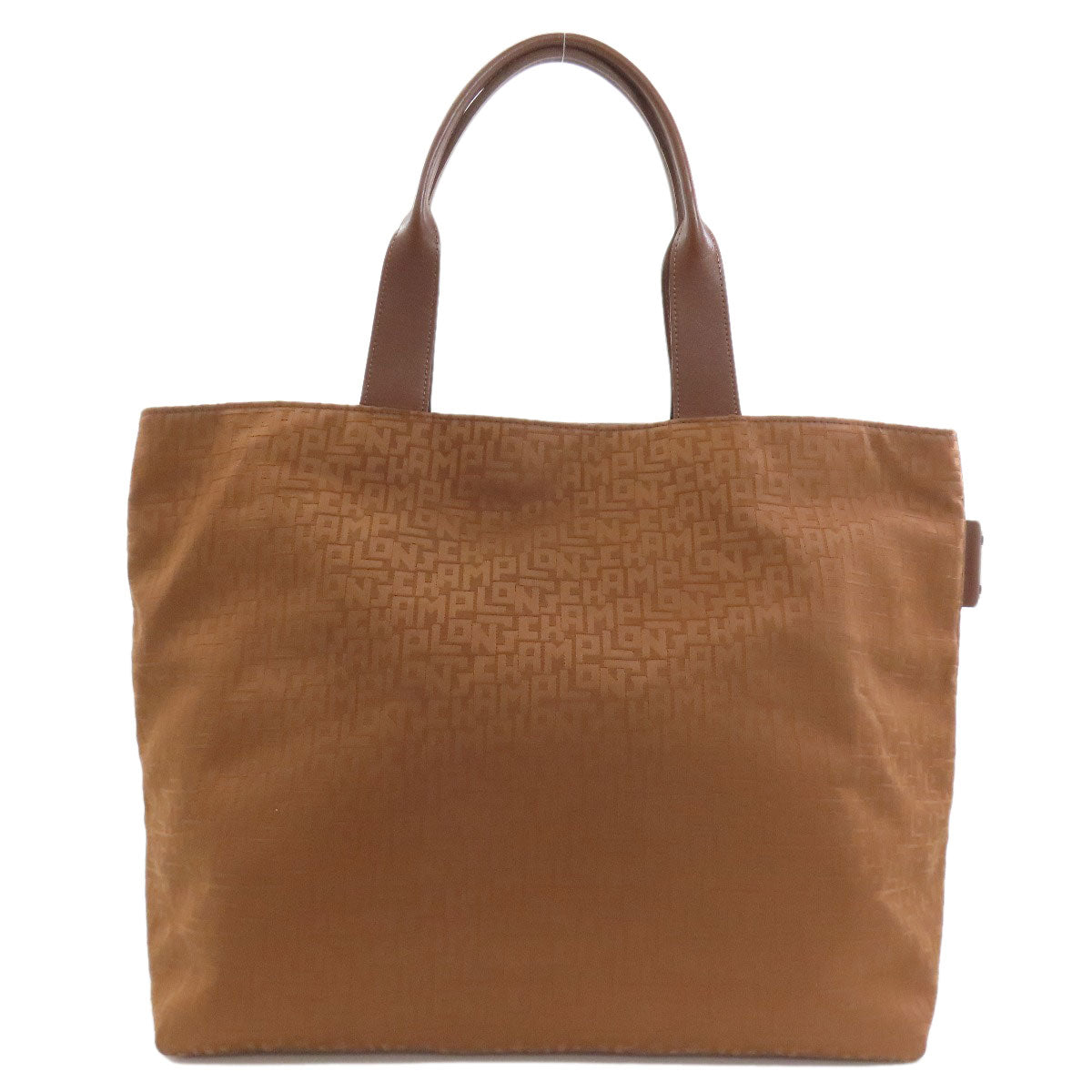 Longchamp logo Tote Bag Canvas Ladies [Used]