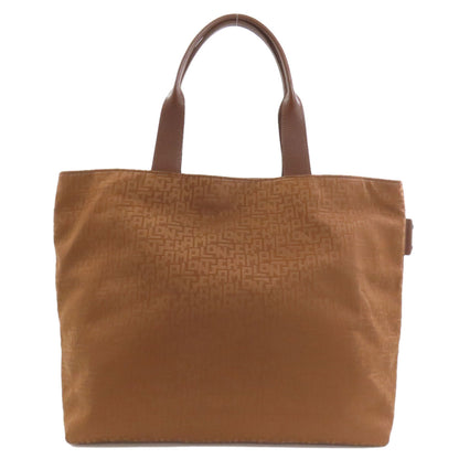Longchamp logo Tote Bag Canvas Ladies [Used]