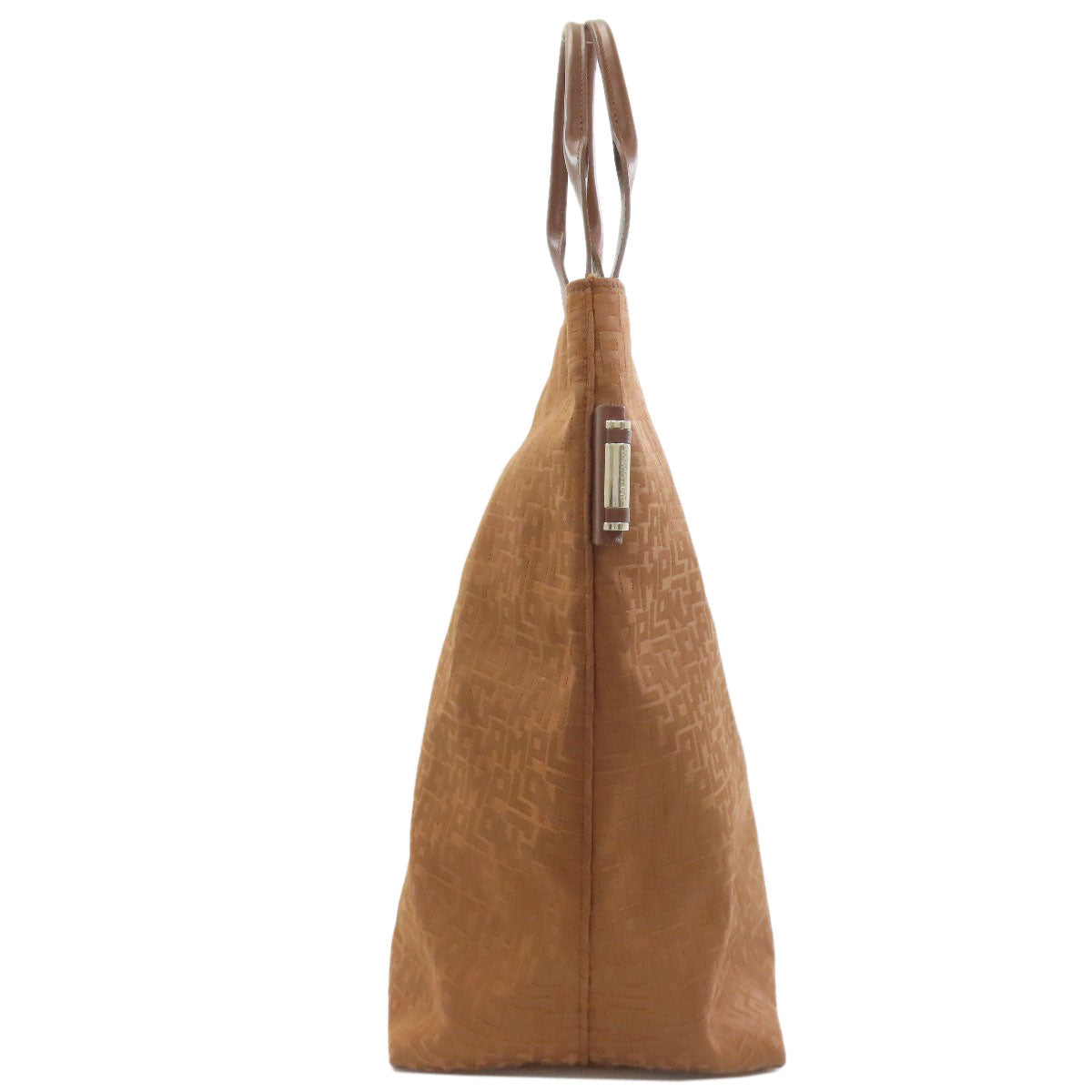 Longchamp logo Tote Bag Canvas Ladies [Used]