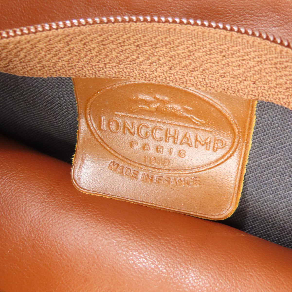 Longchamp logo Tote Bag Canvas Ladies [Used]