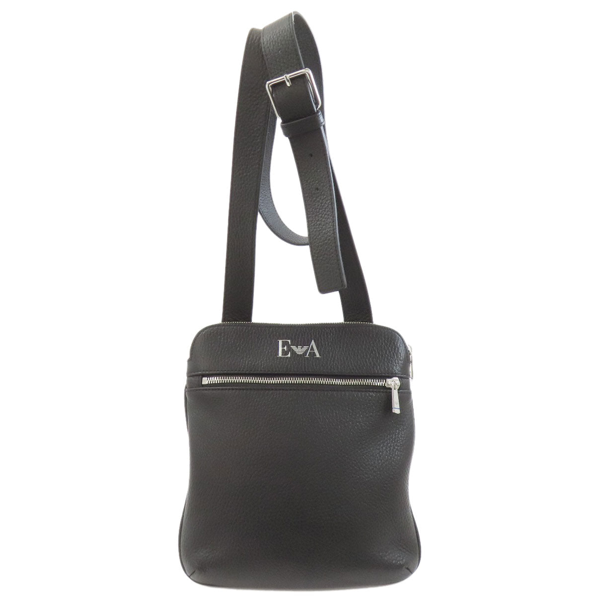 Emporio Armani logo Shoulder Bag Leather mens [Used]