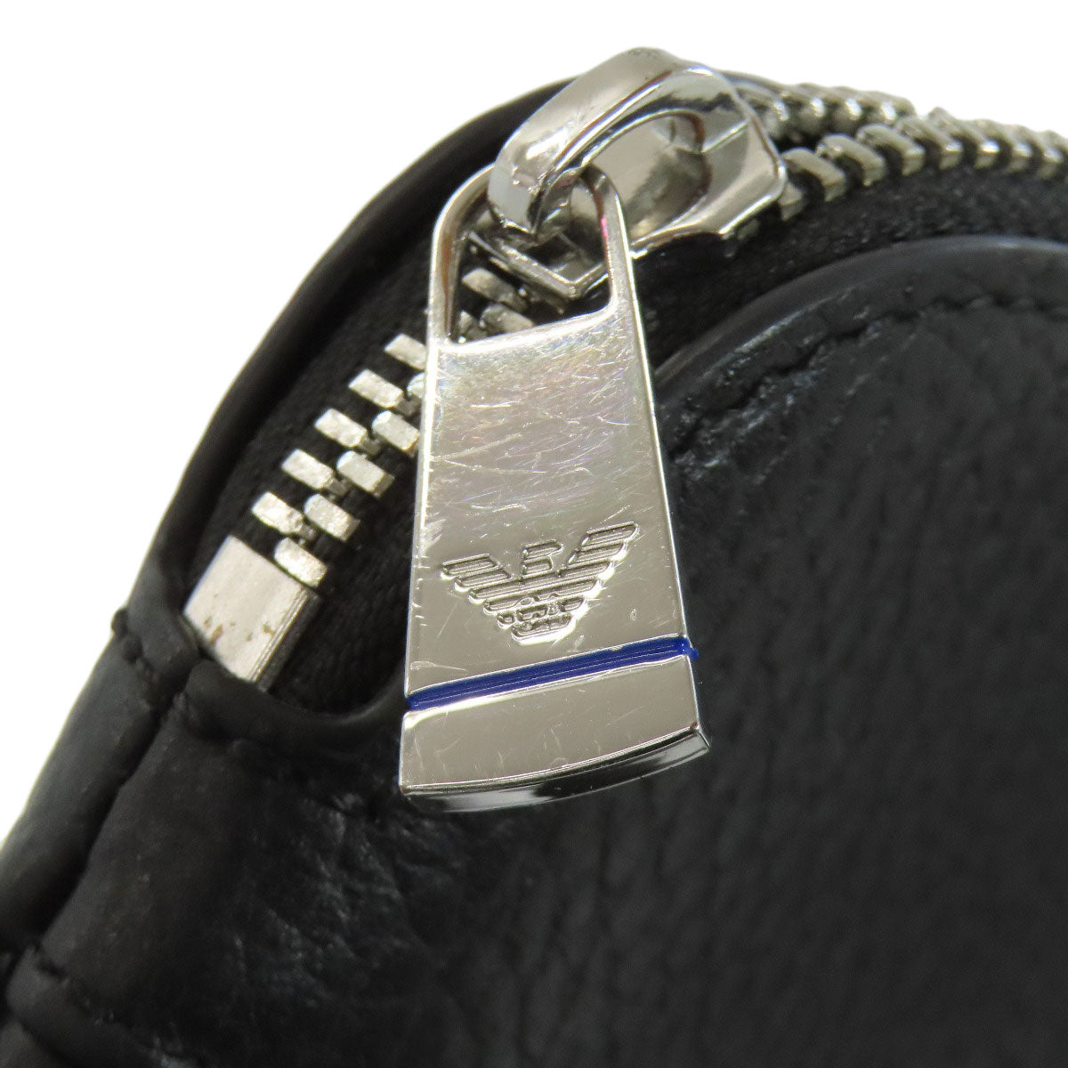 Emporio Armani logo Shoulder Bag Leather mens [Used]