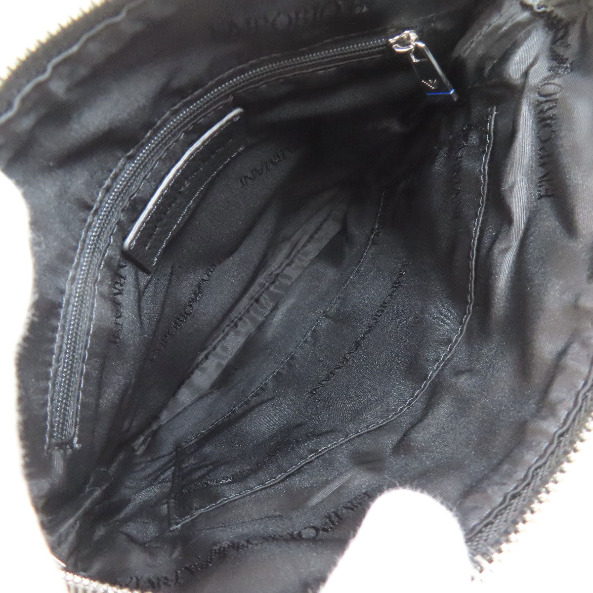 Emporio Armani logo Shoulder Bag Leather mens [Used]