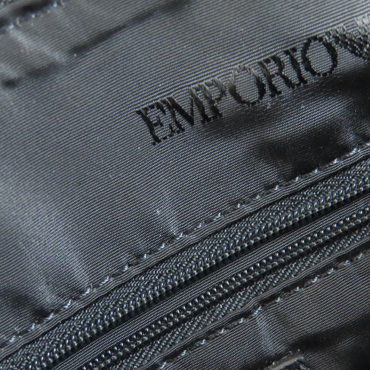Emporio Armani logo Shoulder Bag Leather mens [Used]