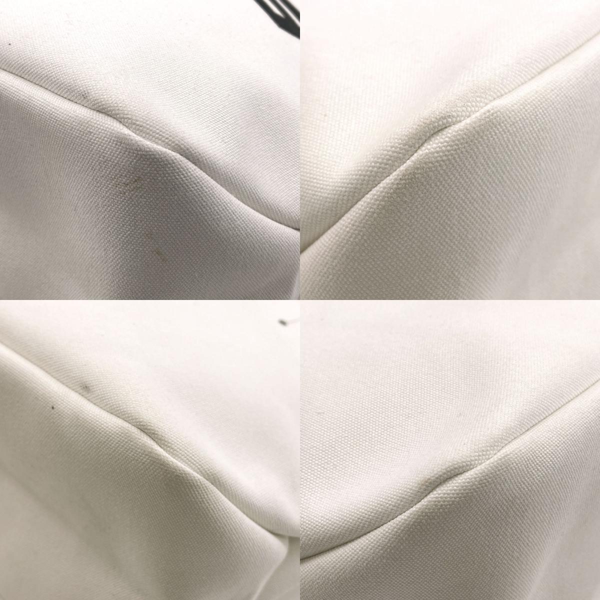 PRADA logo Tote Bag Canvas Ladies [Used]