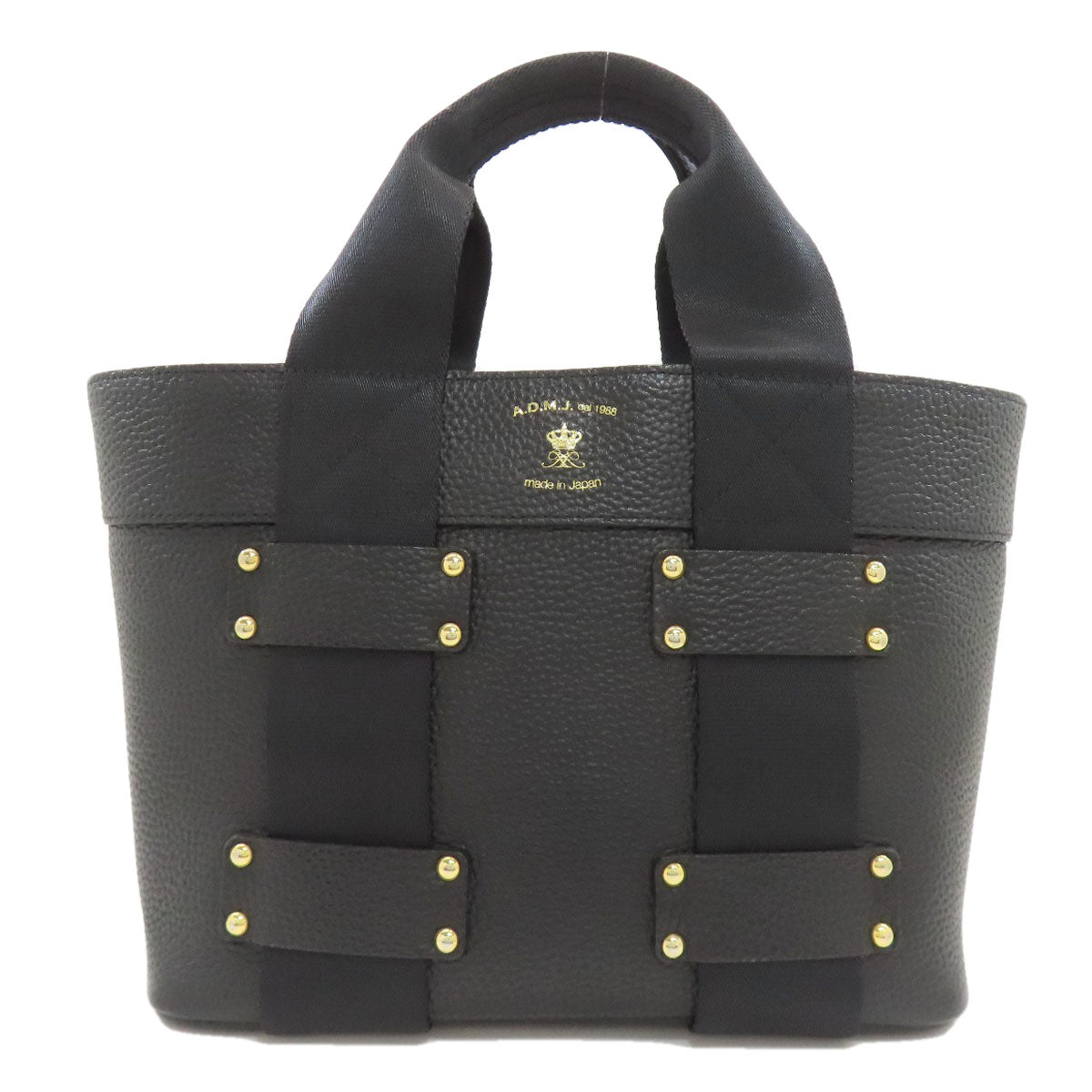ADMJ logo Handbag Leather Ladies [Used]
