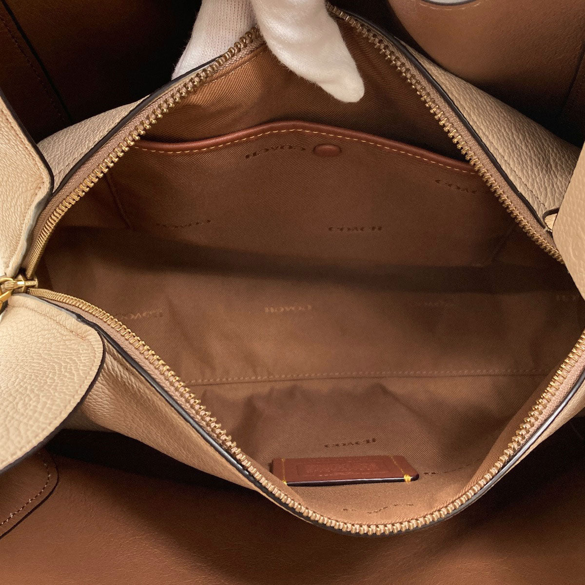 COACH 76088 Hadley Hobo Color Block Tote Bag Leather Ladies [Used]