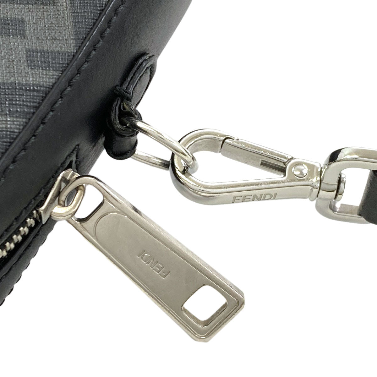 FENDI Diagonal Camera Case Shoulder Bag Leather PVCLadies [Used]