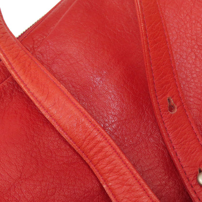 agnes b. logo Shoulder Bag Leather Ladies [Used]