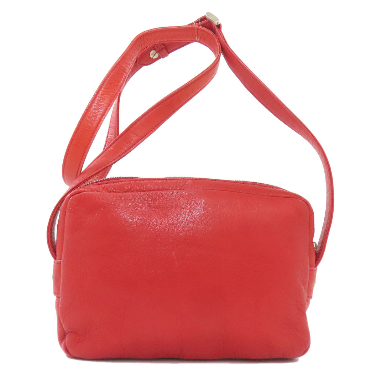 agnes b. logo Shoulder Bag Leather Ladies [Used]