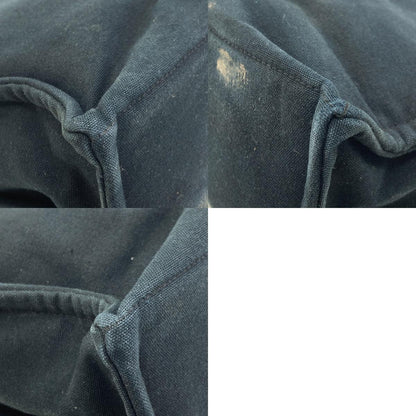 HERMES Sack Fool Toe MM SilverHardware Handbag Canvas Ladies [Used]