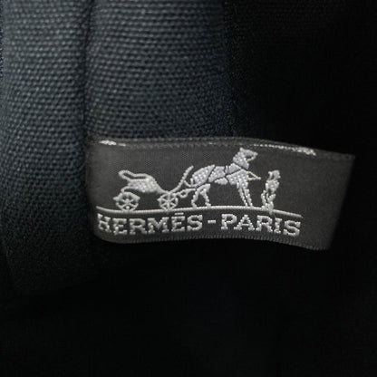 HERMES Sack Fool Toe MM SilverHardware Handbag Canvas Ladies [Used]