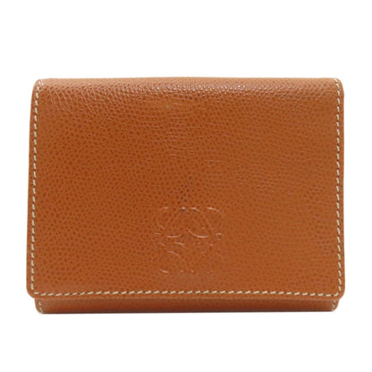 LOEWE anagram Bifold Wallet with Coin Pocket Leather Ladies [Used]