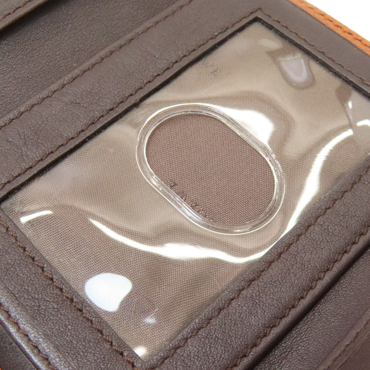 LOEWE anagram Bifold Wallet with Coin Pocket Leather Ladies [Used]