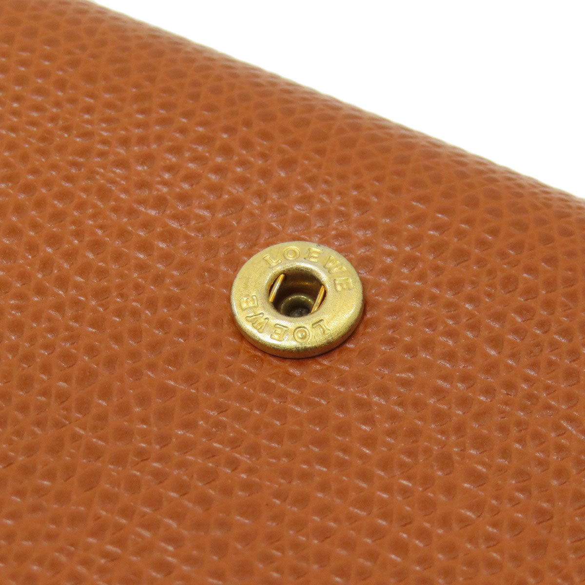 LOEWE anagram Bifold Wallet with Coin Pocket Leather Ladies [Used]
