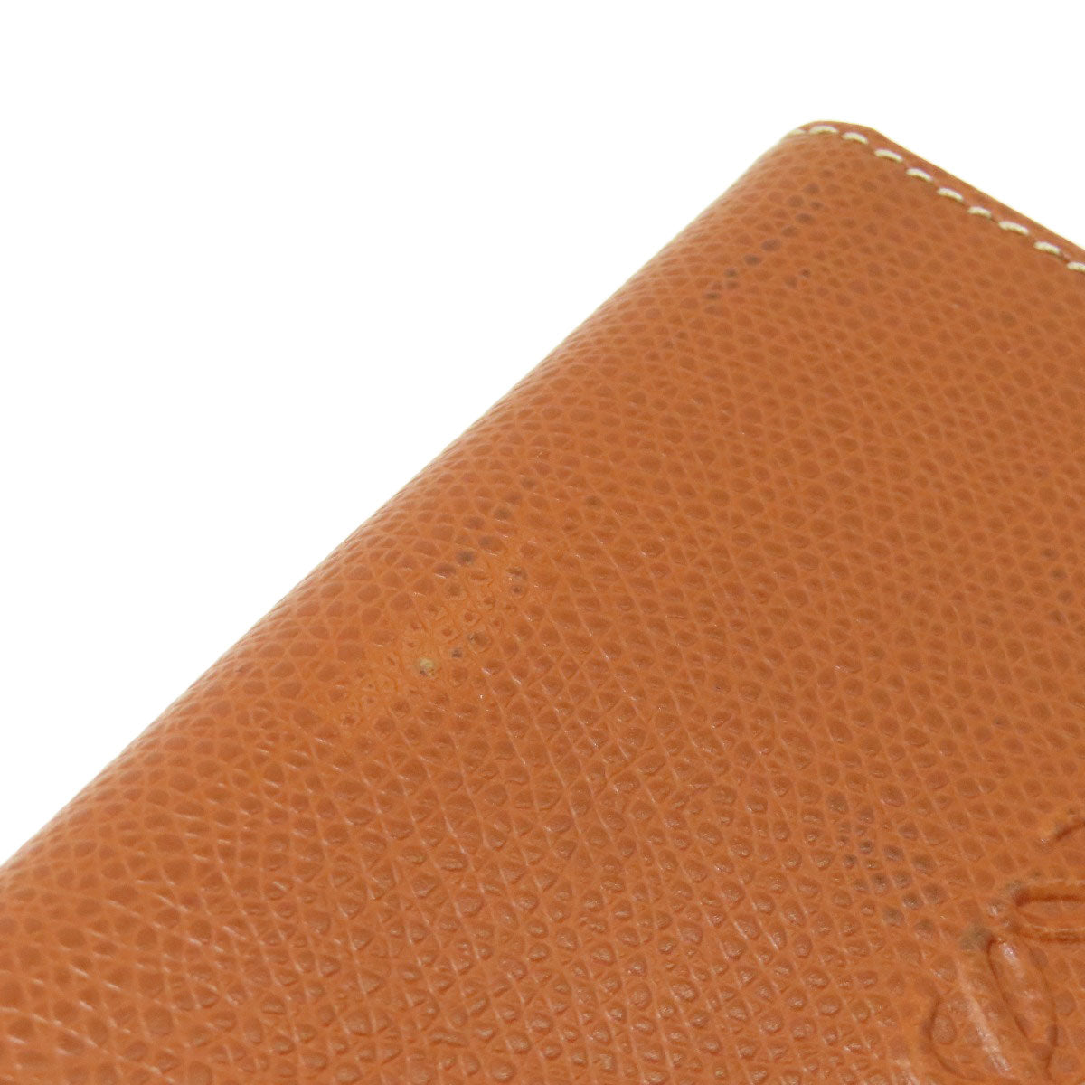 LOEWE anagram Bifold Wallet with Coin Pocket Leather Ladies [Used]