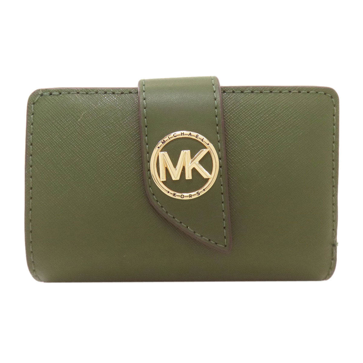 Michael Kors logo Bifold Wallet with Coin Pocket Leather Ladies [Used]