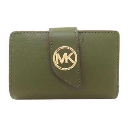 Michael Kors logo Bifold Wallet with Coin Pocket Leather Ladies [Used]