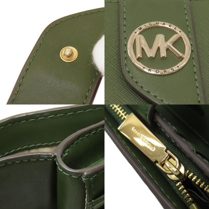 Michael Kors logo Bifold Wallet with Coin Pocket Leather Ladies [Used]