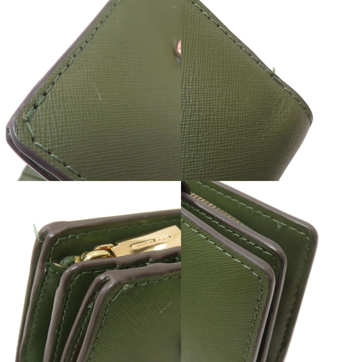 Michael Kors logo Bifold Wallet with Coin Pocket Leather Ladies [Used]