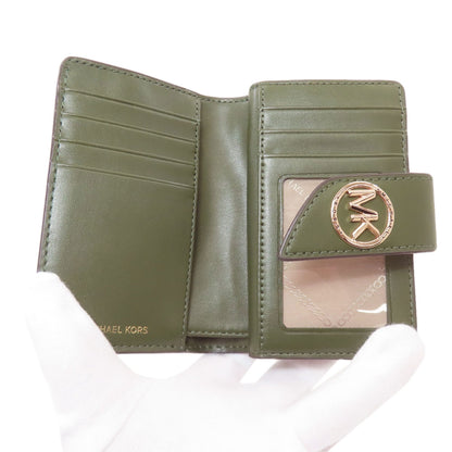Michael Kors logo Bifold Wallet with Coin Pocket Leather Ladies [Used]