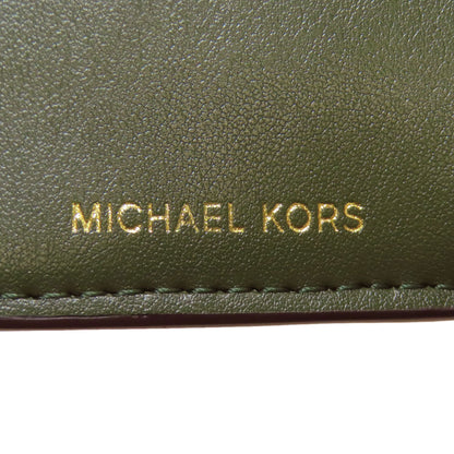 Michael Kors logo Bifold Wallet with Coin Pocket Leather Ladies [Used]