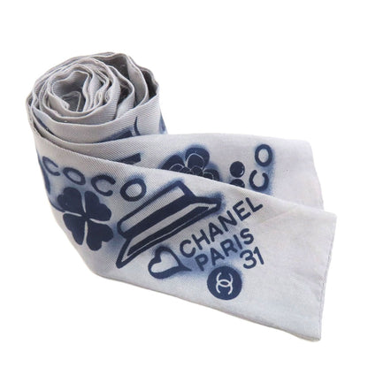 CHANEL COCO Mark Scarf Silk Ladies [Used]