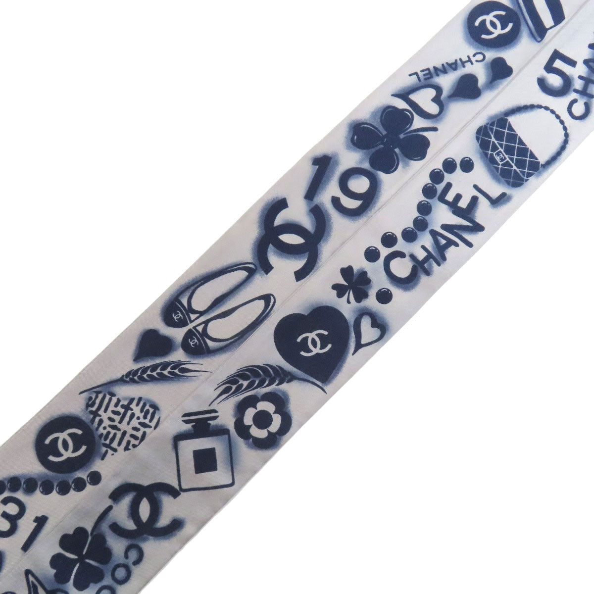 CHANEL COCO Mark Scarf Silk Ladies [Used]