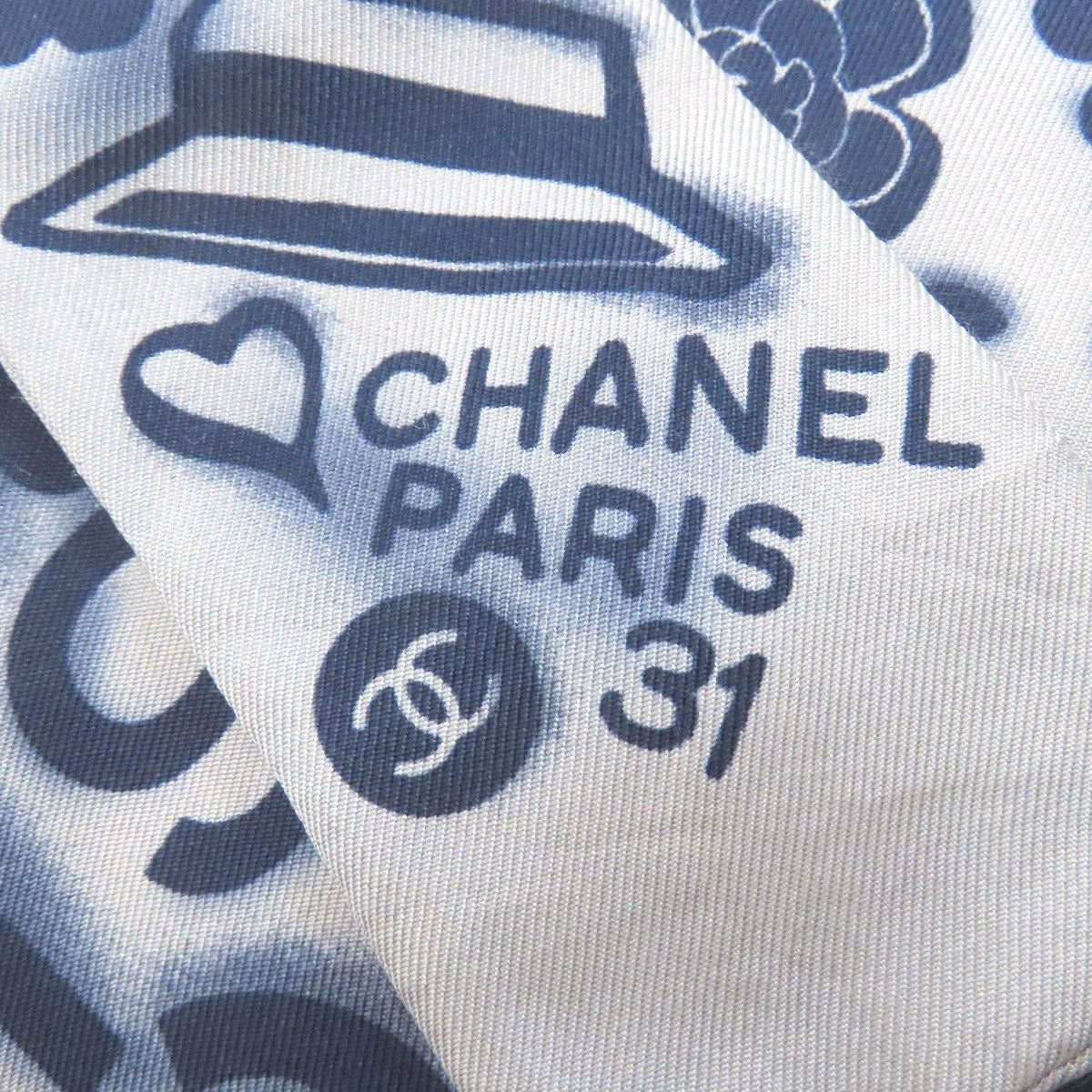 CHANEL COCO Mark Scarf Silk Ladies [Used]