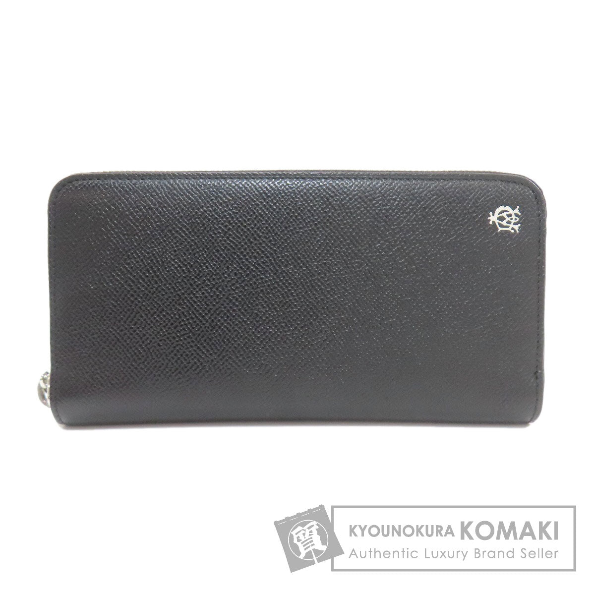 Dunhill logo Long wallet (with coin pocket) Leather Ladies [Used]