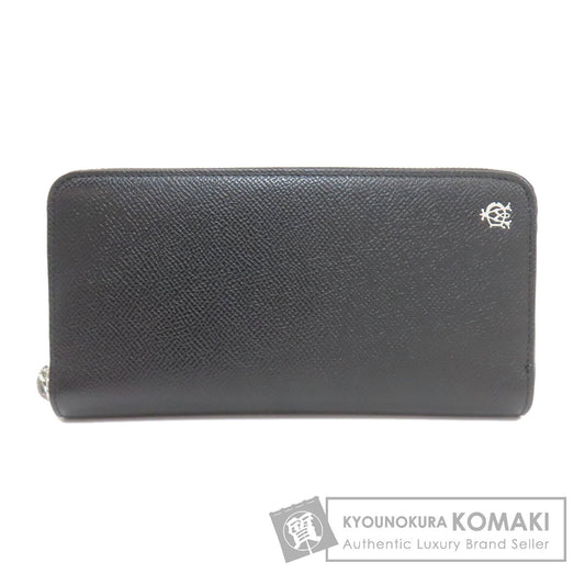Dunhill logo Long wallet (with coin pocket) Leather Ladies [Used]