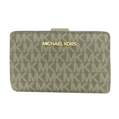 Michael Kors MK signature Bifold Wallet with Coin Pocket PVC Ladies [Used]