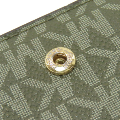 Michael Kors MK signature Bifold Wallet with Coin Pocket PVC Ladies [Used]