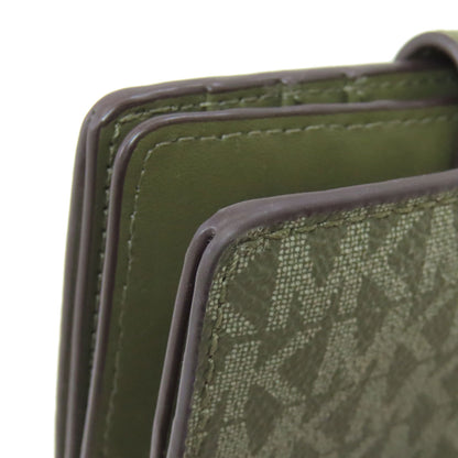 Michael Kors MK signature Bifold Wallet with Coin Pocket PVC Ladies [Used]