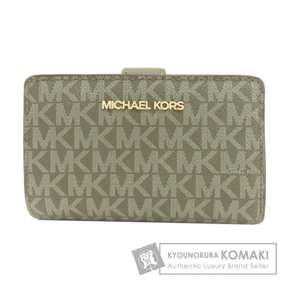 Michael Kors MK signature Bifold Wallet with Coin Pocket PVC Ladies [Used]