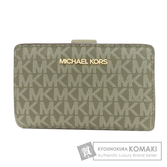 Michael Kors MK signature Bifold Wallet with Coin Pocket PVC Ladies [Used]